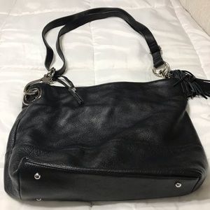 Wilson’s Genuine black leather tote